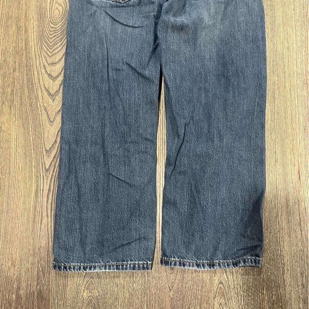 Levis Boys 550 Tapered Leg Jeans Relaxed Blurk Wash Blue Size 10 Husky 30 X 26 - Picture 10 of 11